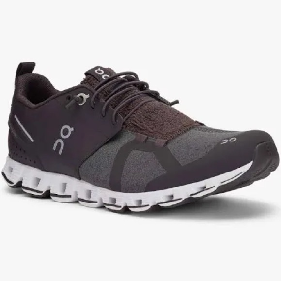 On Running Shoes - ON Running Cloud Terry Lightweight Running Shoe in Pebble/ Dark Grey